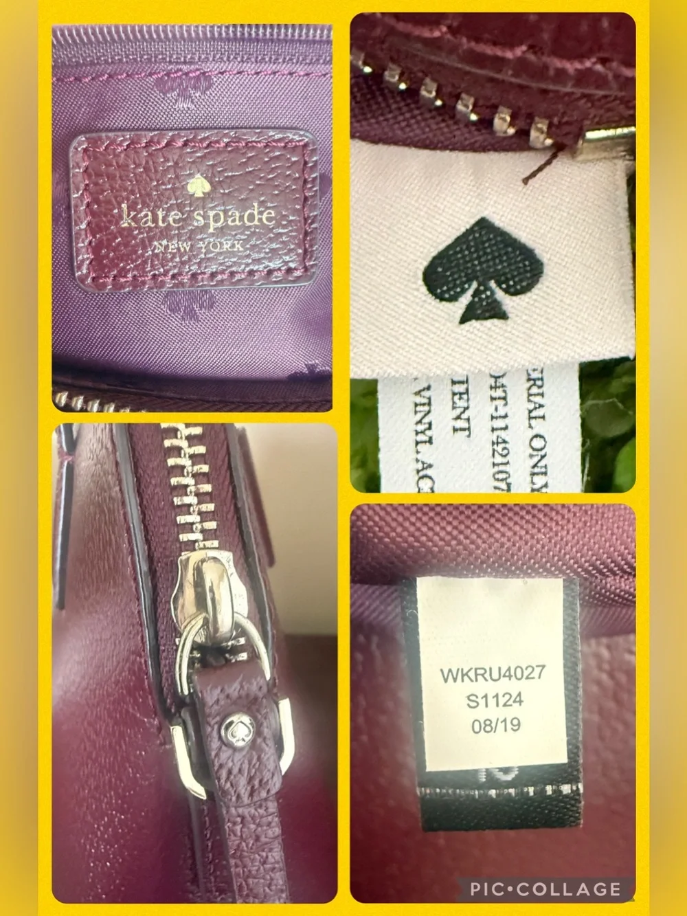 KATE SPADE ♠️ New York 🍒 CHERRYWOOD 🍒 MAISE MATTHEWS STREET SATCHEL BAG🌟EUC🌟
